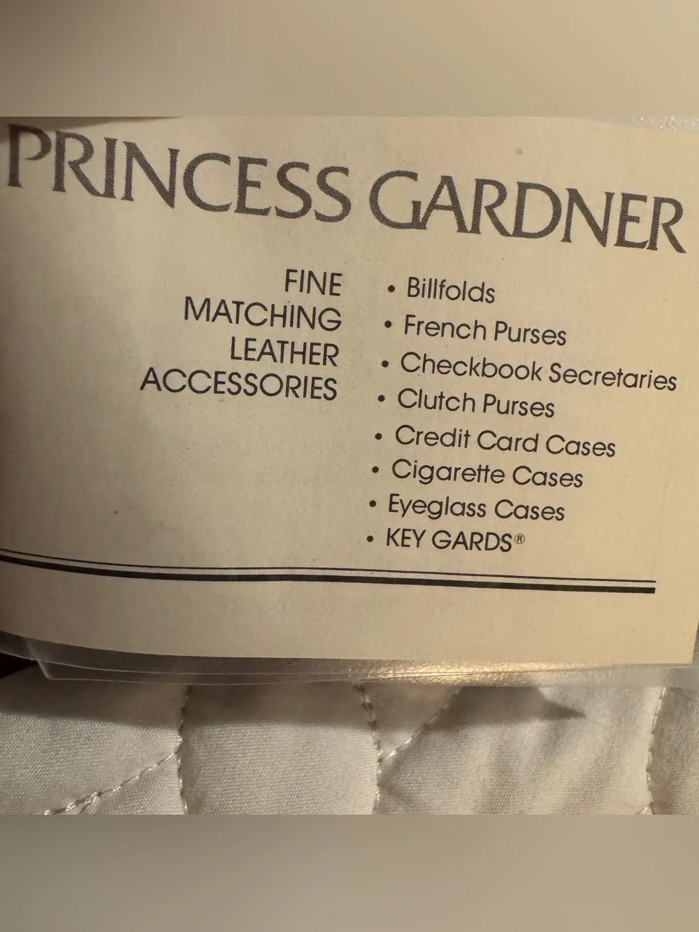 Vintage Prince Gardner Brown Leather 